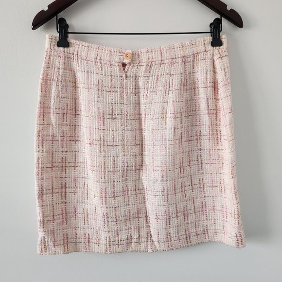 Escada tweed plaid print skirt - Picture 3 of 6